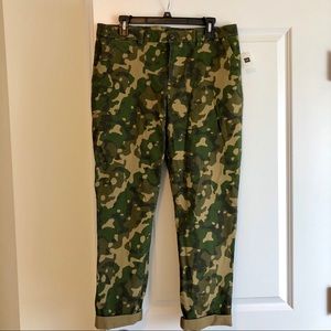Gap Broken In Straight Camo Khakis